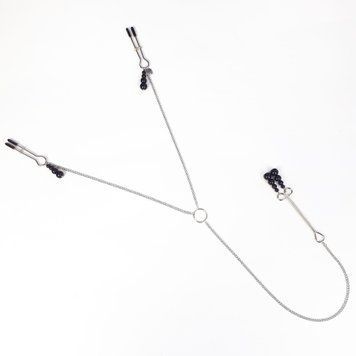Затискач для сосків та клітора Art of Sex - Nipple and clit clamps Black Pearl SO5869 фото