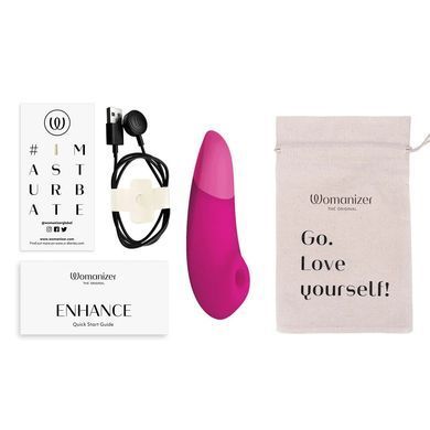 Вакуумний кліторальний стимулятор Womanizer Enhance Pink SX2542 фото