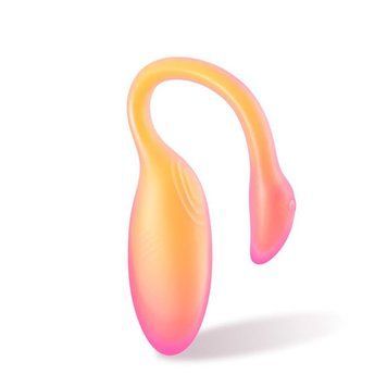 Смарт-віброяйце Magic Motion Flamingo Max Orange 2 в 1: віброяйце та тренажер Кегеля, 10 режимів SX2193 фото