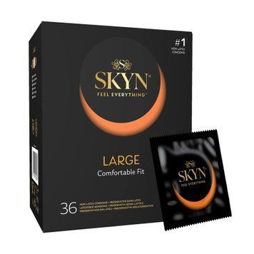 Безлатексные премиум-презервативы SKYN Large 36 шт, увеличенный размер SX2395 фото