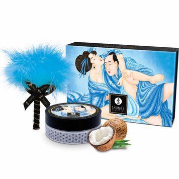 Вкусная пудра для оральных ласк Shunga Body Powder Coconut Thrills, 75 г, аромат кокоса SX0591 фото