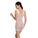 Бодістокінг-сукня з відкритими грудями Passion BS092 white SO6396 фото 2