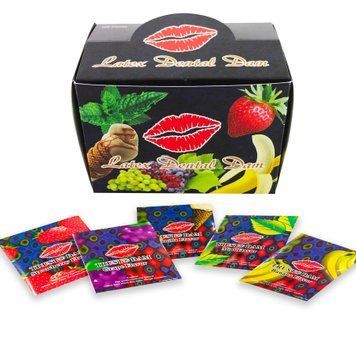 Набор латексных салфеток Latex Dental Dams Assorted 100 шт SX1260 фото