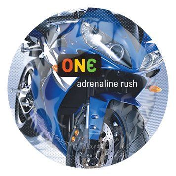 Презерватив ONE Color Sensations ONE adrenaline rush, 1 шт, синий, гладкий, со смазкой SX0765 фото
