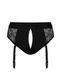 Кружевные трусы для страпона с подвязками для чулок Strap-On-Me DIVA HARNESS - XL SO5095 фото 4