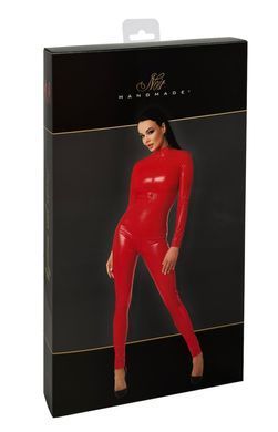 Комбинезон Noir Handmade F353 Red powerwetlook overall - XL SX2011 фото